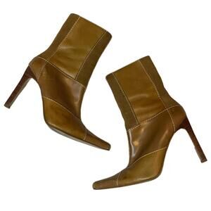 VINTAGE 90S STEVE MADDEN Patchwork Leather Boots